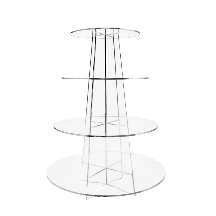 Perspex 4 Tier Cupcake Stand