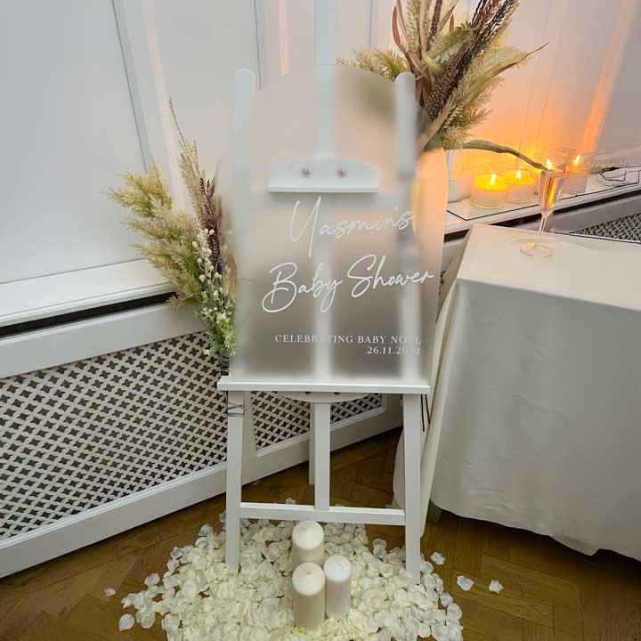 White Wooden Easel Hire